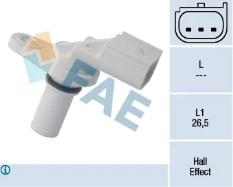 Sensor de posição da árvore distribuidora 79246 FAE