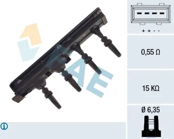 Bobina de ignição 80237 FAE