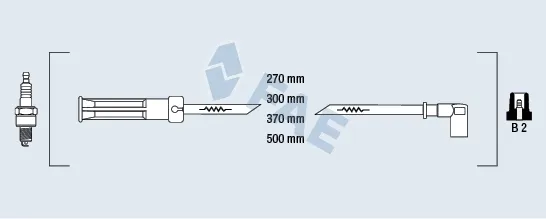 Fios de alta voltagem, kit 85994 FAE