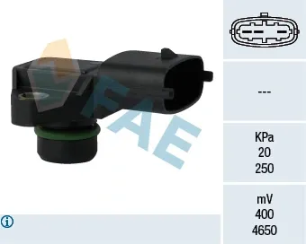 Sensor de pressão de supercompressão 15123 FAE