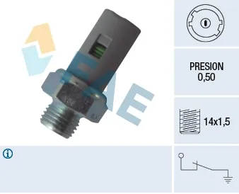 Sensor de pressão de óleo 12636 FAE