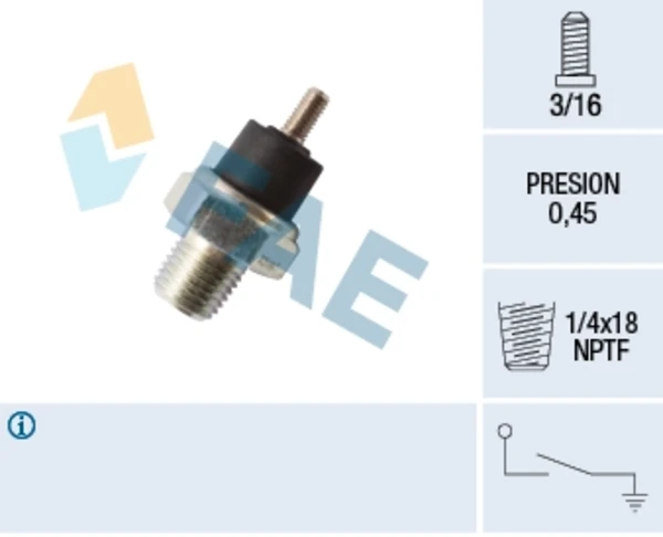 Sensor de pressão de óleo para Ford Taurus 