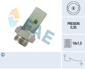 Sensor de pressão de óleo 12380 FAE