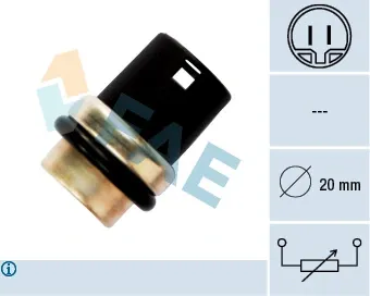 Sensor de temperatura do fluido de esfriamento 33610 FAE
