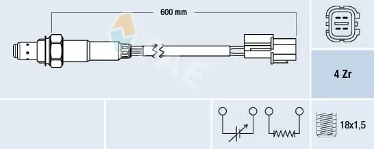Sonda lambda, sensor de oxigênio 77477 FAE