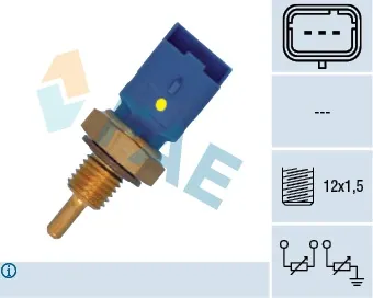 Sensor de temperatura do fluido de esfriamento 33795 FAE
