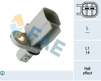 Sensor ABS traseiro 78450 FAE