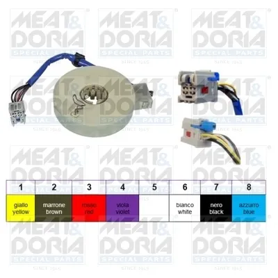 Sensor do ângulo de viragem do volante de direção 93054 Meat&Doria