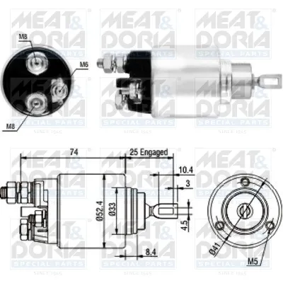 Relê retrator do motor de arranco Fiat Ducato 3 250