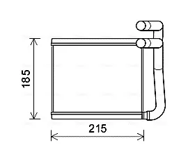 Radiador de forno (de aquecedor) HY6393 AVA
