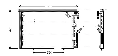 Radiador de aparelho de ar condicionado MS5195 AVA