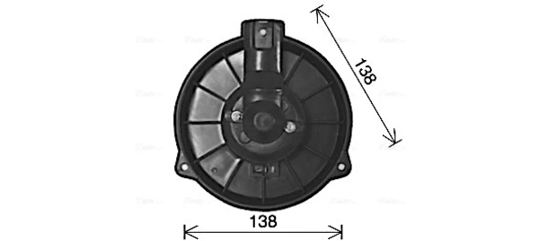Motor de ventilador de forno (de aquecedor de salão) para Honda Accord (CC7)