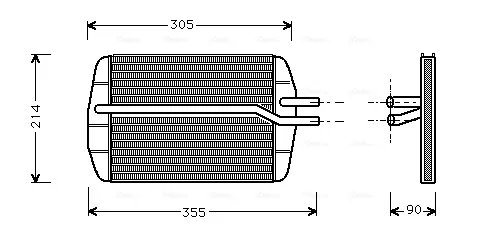 Radiador de forno (de aquecedor) FD6216 AVA