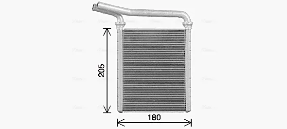 Radiador de forno (de aquecedor) TO6770 AVA