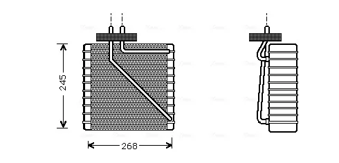 Vaporizador de aparelho de ar condicionado FDV270 AVA