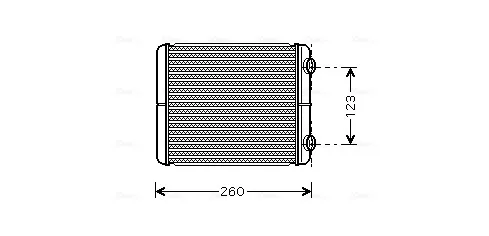 Radiador de forno (de aquecedor) RT6344 AVA