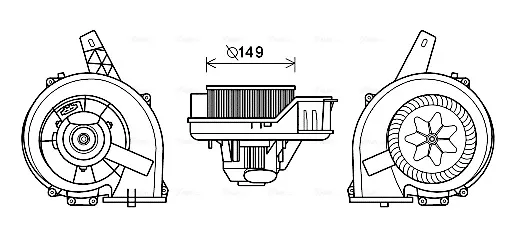 Motor de ventilador de forno (de aquecedor de salão) ST8044 AVA