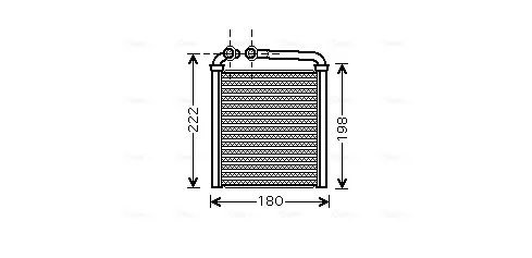 Radiador de forno (de aquecedor) VNA6256 AVA