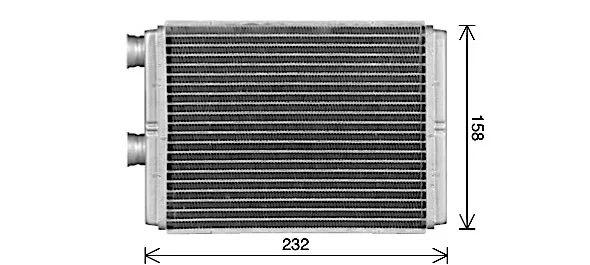 Radiador de forno (de aquecedor) DN6472 AVA