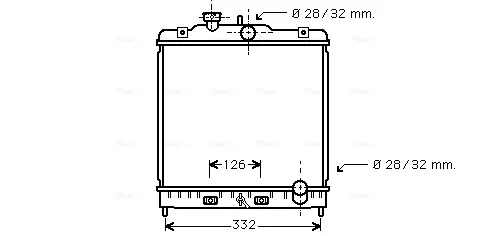 Radiador de esfriamento de motor HD2120 AVA