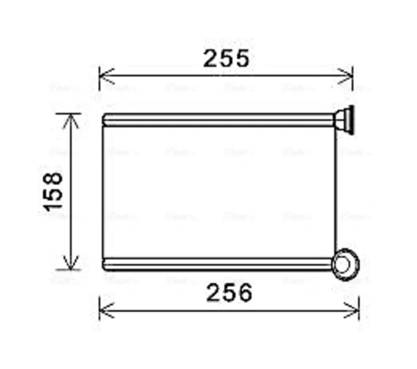 Radiador de forno (de aquecedor) RTA6551 AVA