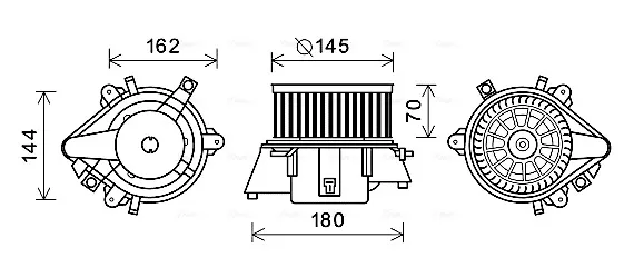 Motor de ventilador de forno (de aquecedor de salão) FT8438 AVA