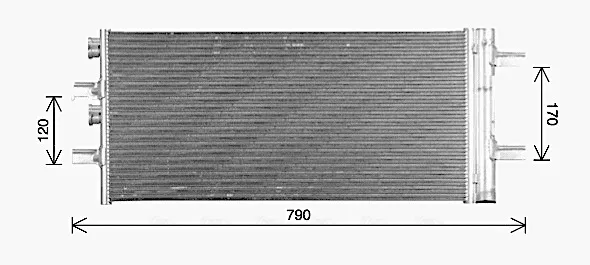 Radiador de aparelho de ar condicionado BW5617D AVA