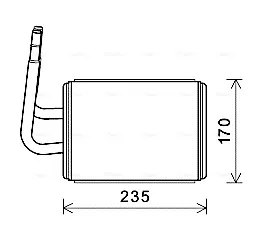 Radiador de forno (de aquecedor) MZA6268 AVA