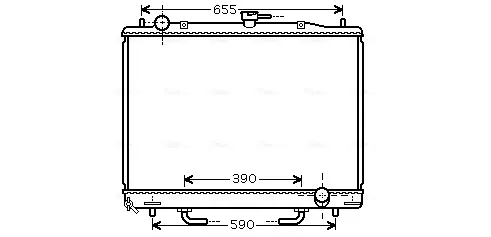 Radiador de esfriamento de motor MT2170 AVA