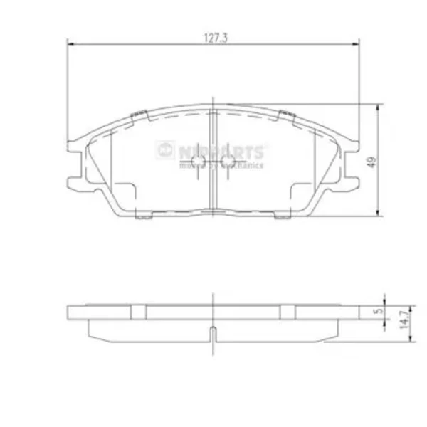 Sapatas do freio dianteiras de disco para Hyundai Accent 