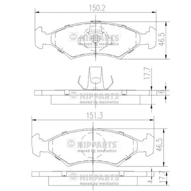 Compre Sapatas do freio dianteiras de disco Ford Sierra II GBG, GB4
