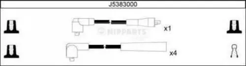 Fios de alta voltagem, kit J5383000 Nipparts