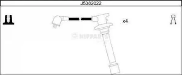 Fios de alta voltagem, kit para Toyota Carina (T17)