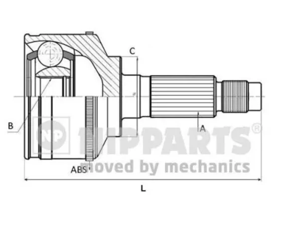 Junta homocinética externa dianteira para Lexus IS (E1)