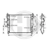 Radiador de esfriamento de motor Mercedes ML/GLE W163