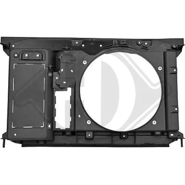 Suporte do radiador montado (painel de montagem de fixação das luzes) 4072604 Diederichs