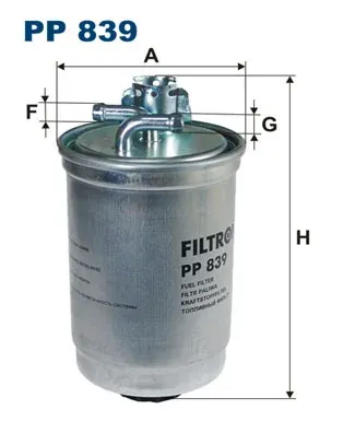 PP839 Filtron filtro de combustível