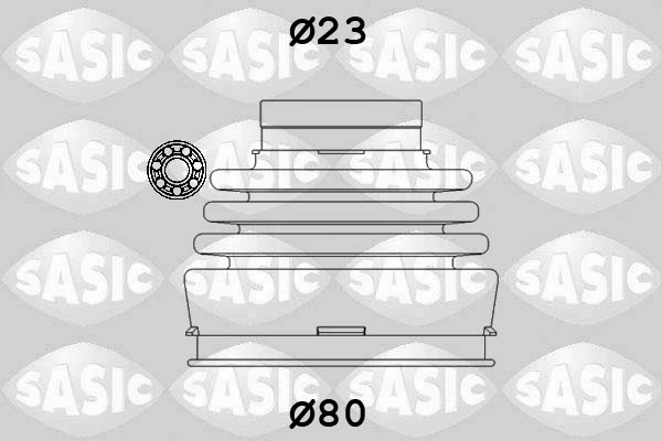 Bota de proteção interna de junta homocinética do semieixo dianteiro para Lancia Delta (831AB0)