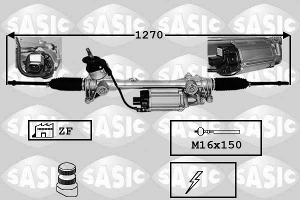 Cremalheira da direção para Volkswagen Caddy (2KB)