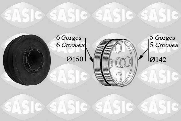 9001810 Sasic polia de cambota