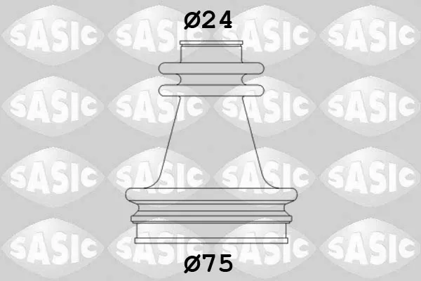Bota de proteção interna de junta homocinética do semieixo dianteiro Renault 21 K48