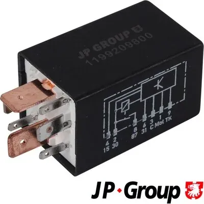 Relê de bomba de gasolina elétrica 1199209800 JP Group