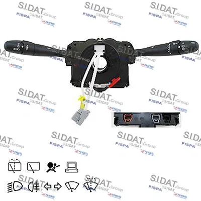 Comutador instalado na coluna da direção, montado 430560 Sidat