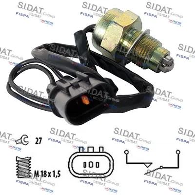 Sensor de ativação das luzes de marcha à ré 3234269 Sidat