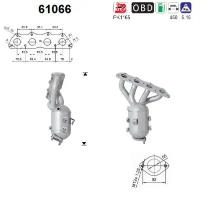 Convertidor - catalisador 61066 AS/Auto Storm