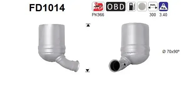 Filtro de partículas do sistema dos gases de escape MINI Cooper R56