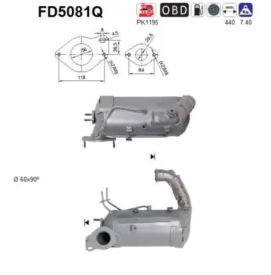 Convertidor - catalisador FD5081Q AS/Auto Storm