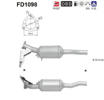 Filtro de partículas do sistema dos gases de escape Audi A6 Allroad C6