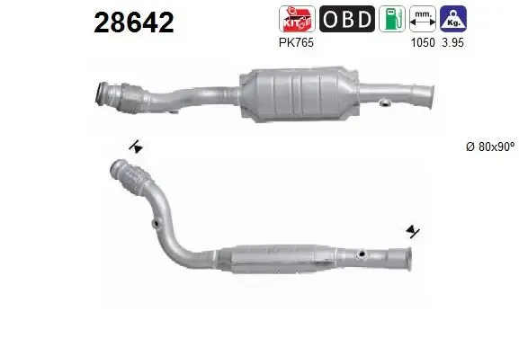 Convertidor - catalisador 28642 AS/Auto Storm