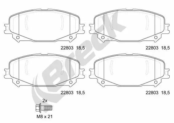 Sapatas do freio dianteiras de disco Renault Scenic GRAND IV